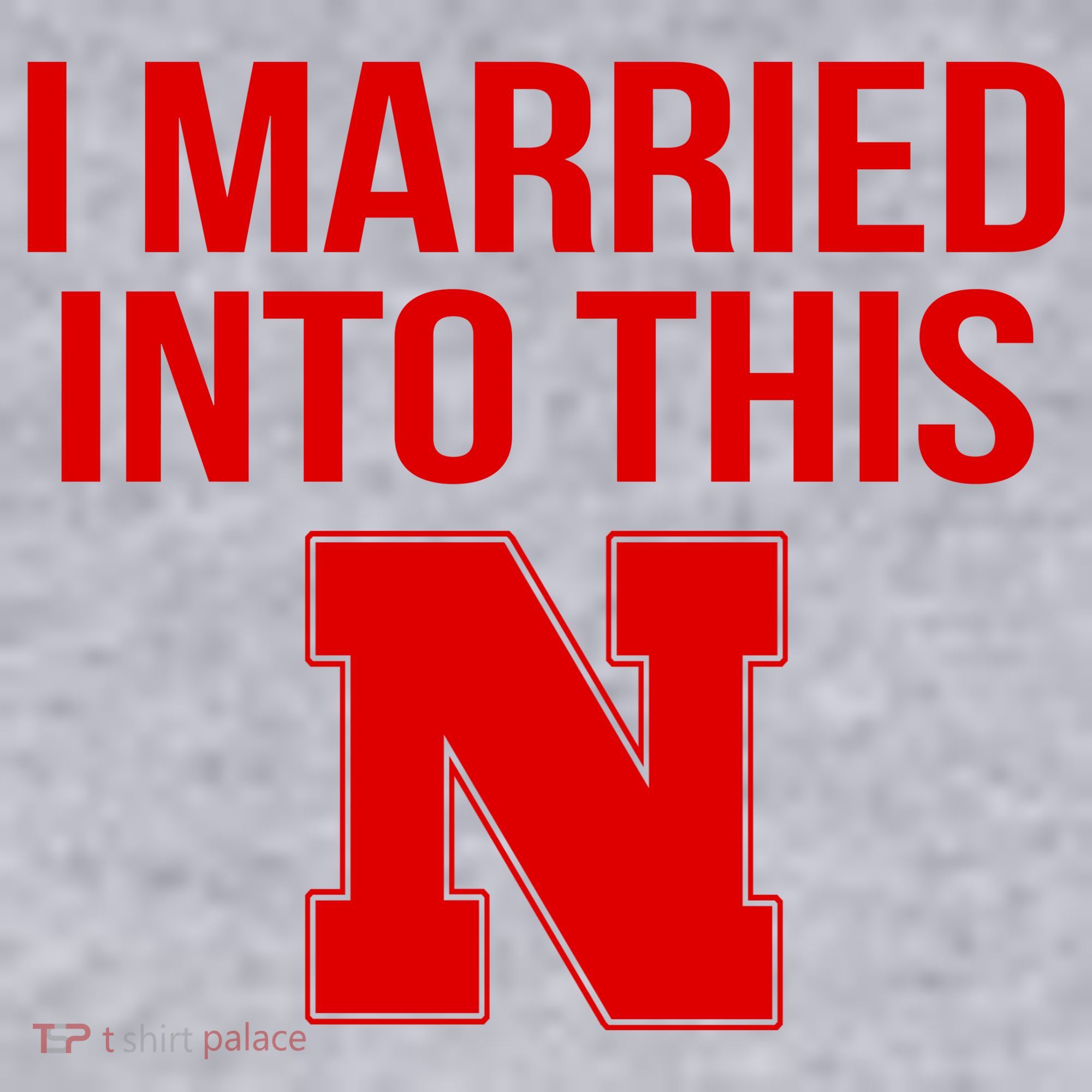 Married Into This Nebraska Women's Racerback Cropped Tank