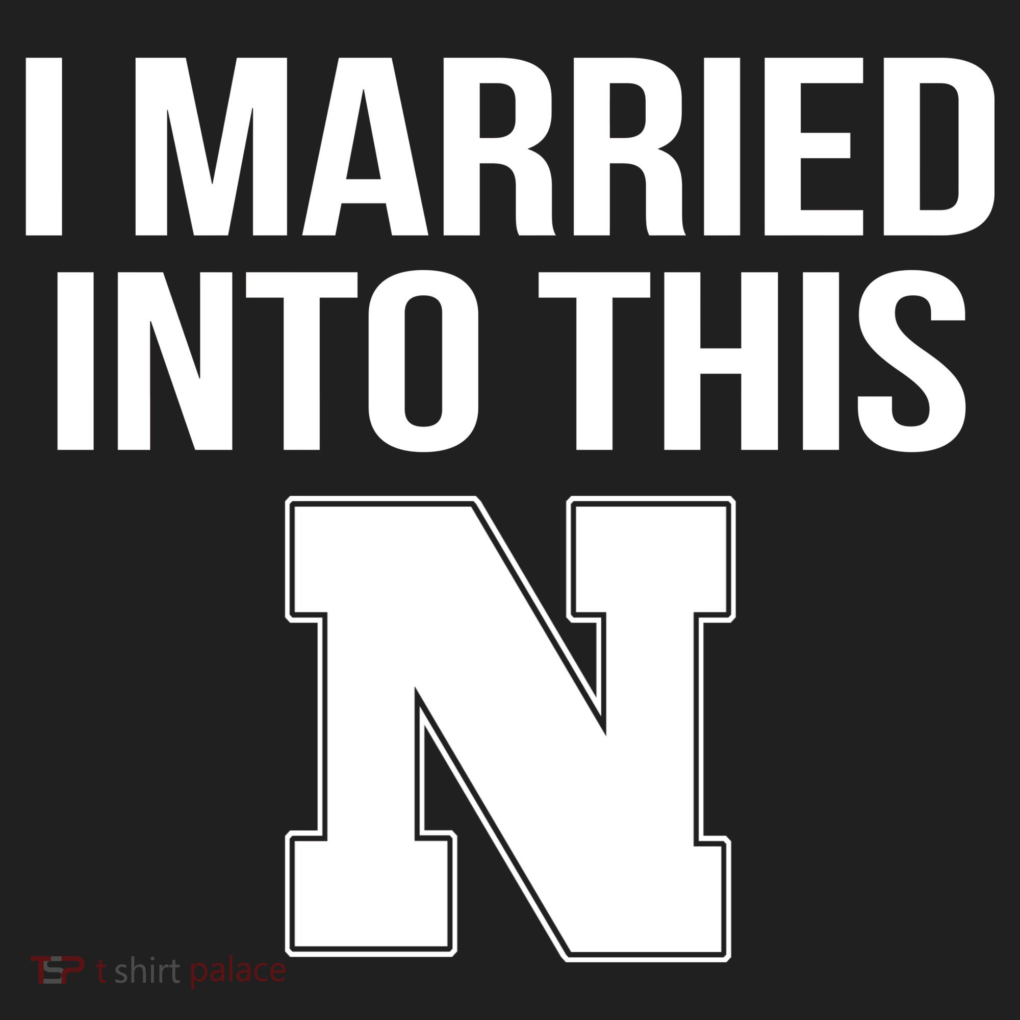 Married Into This Nebraska 7 Panel Mesh Trucker Snapback Hat