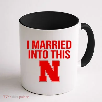 Married Into This Nebraska Coffee Mug back