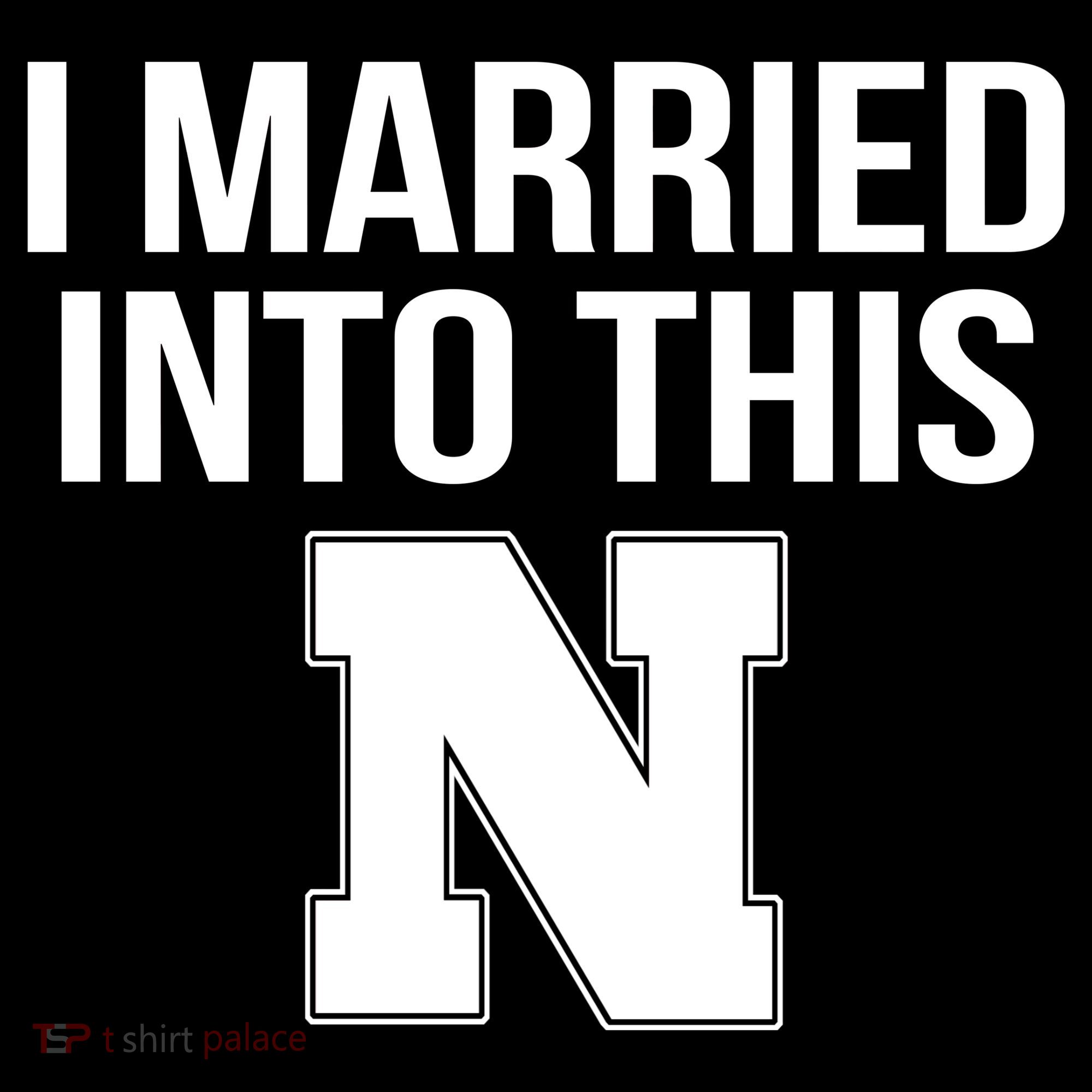 Married Into This Nebraska Ladies PosiCharge Competitor Racerback Tank