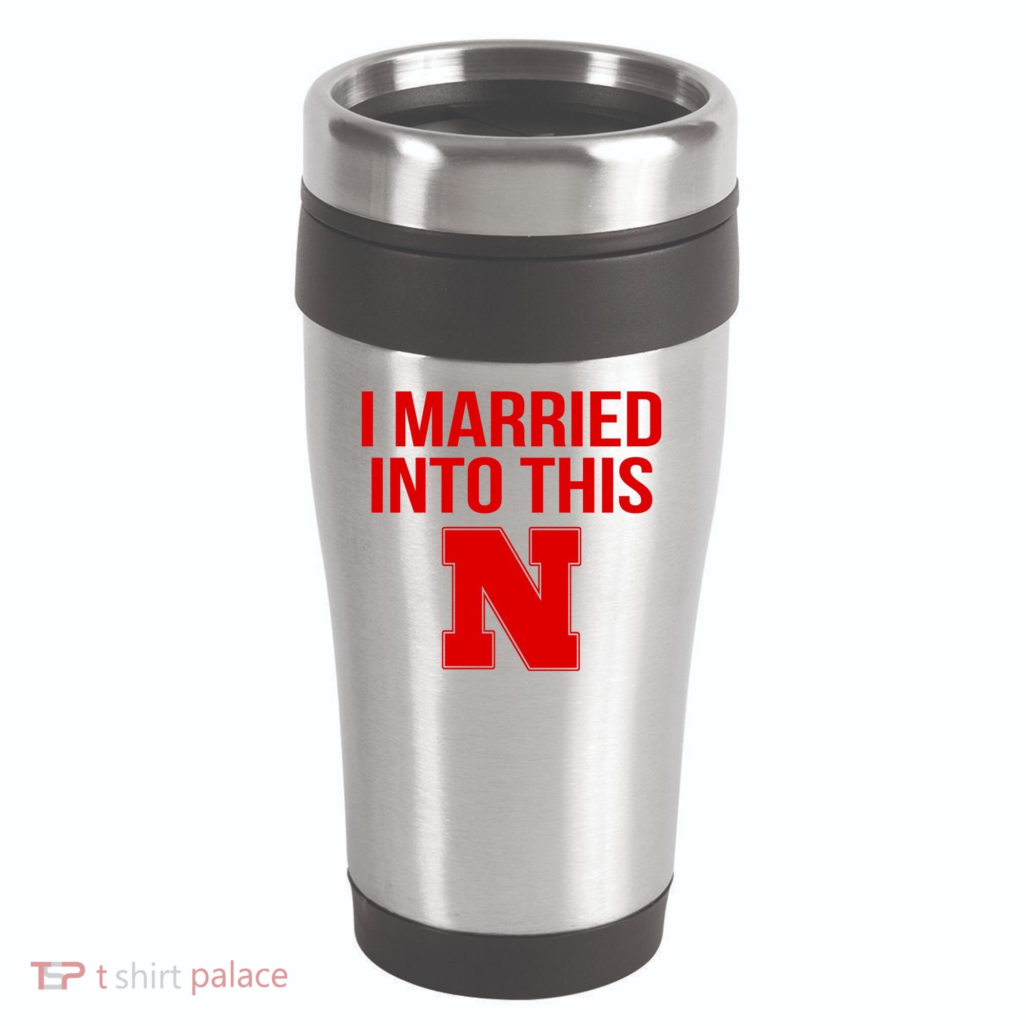 Married Into This Nebraska 16oz Travel Tumbler