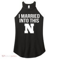 Married Into This Nebraska Women's Perfect Tri Rocker Tank thumb 0