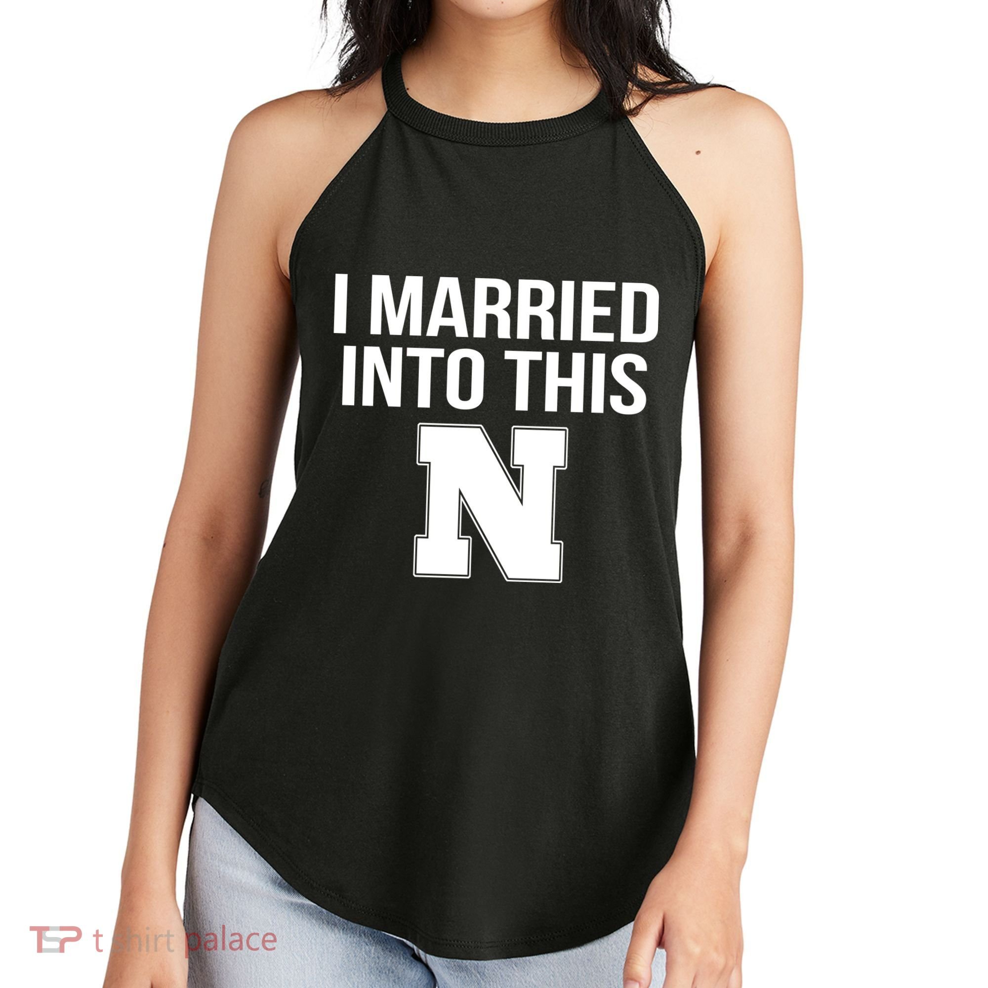 Married Into This Nebraska Women's Perfect Tri Rocker Tank