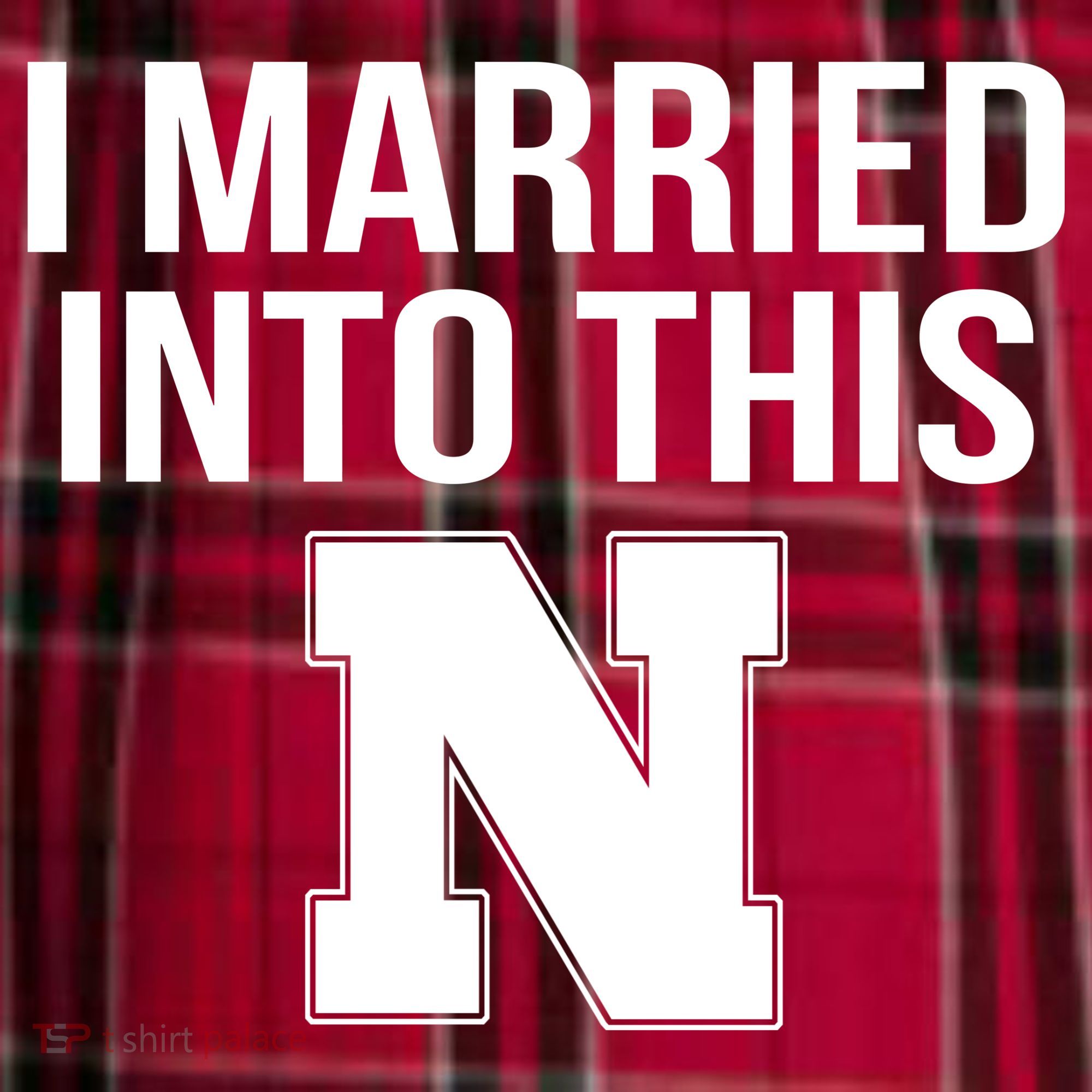 Married Into This Nebraska Women's Flannel Plaid Pajama Pants