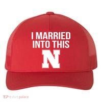 Married Into This Nebraska Yupoong Adult 5-Panel Trucker Hat thumb 0