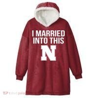 Married Into This Nebraska Hooded Wearable Blanket thumb 0