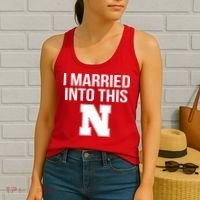 Married Into This Nebraska Women's Tank Top thumb 2