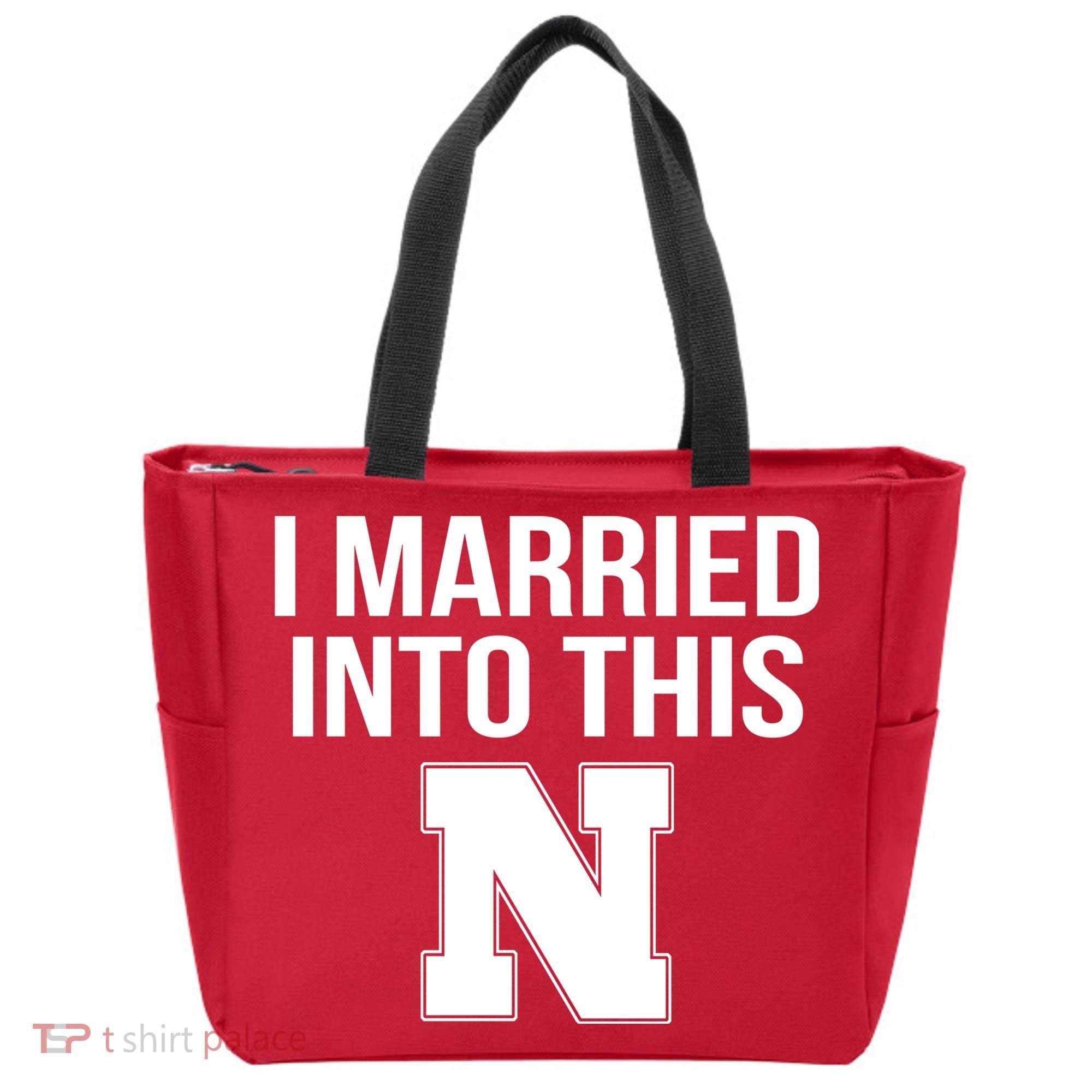 Married Into This Nebraska Tote Bag