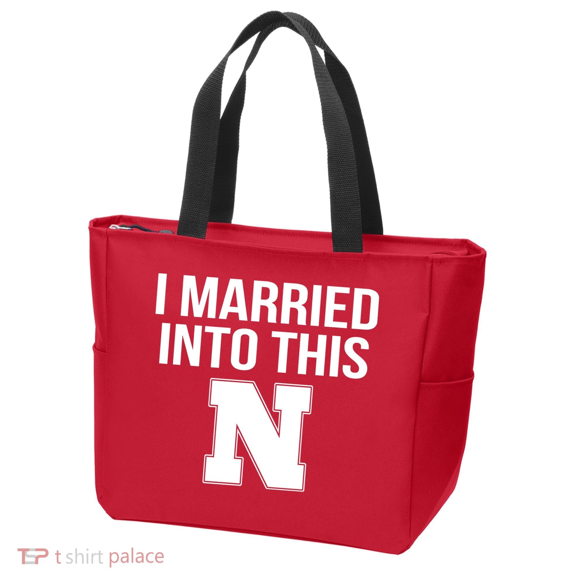 Married Into This Nebraska Tote Bag