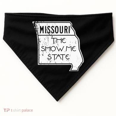 Missouri Is The Show Me State USA-Made Doggie Bandana