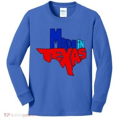 Made In Texas Kids Long Sleeve Shirt