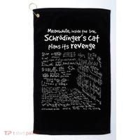 Meanwhile Inside The Box SchrodingerS Cat Plans Its Revenge Golf Towel thumb 0