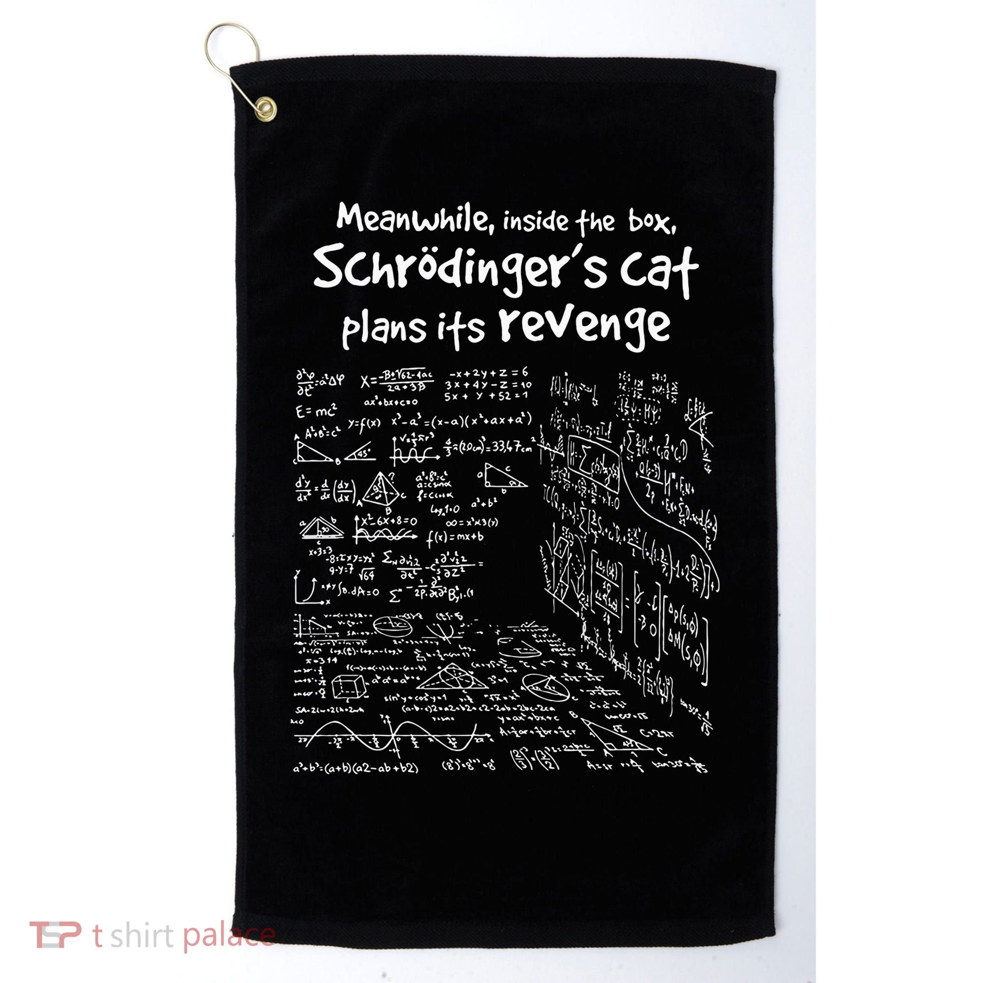 Meanwhile Inside The Box SchrodingerS Cat Plans Its Revenge Golf Towel