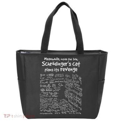 Meanwhile Inside The Box SchrodingerS Cat Plans Its Revenge Tote Bag