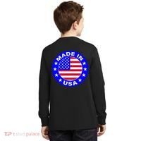 Made In The USA Badge Kids Long Sleeve Shirt thumb 1