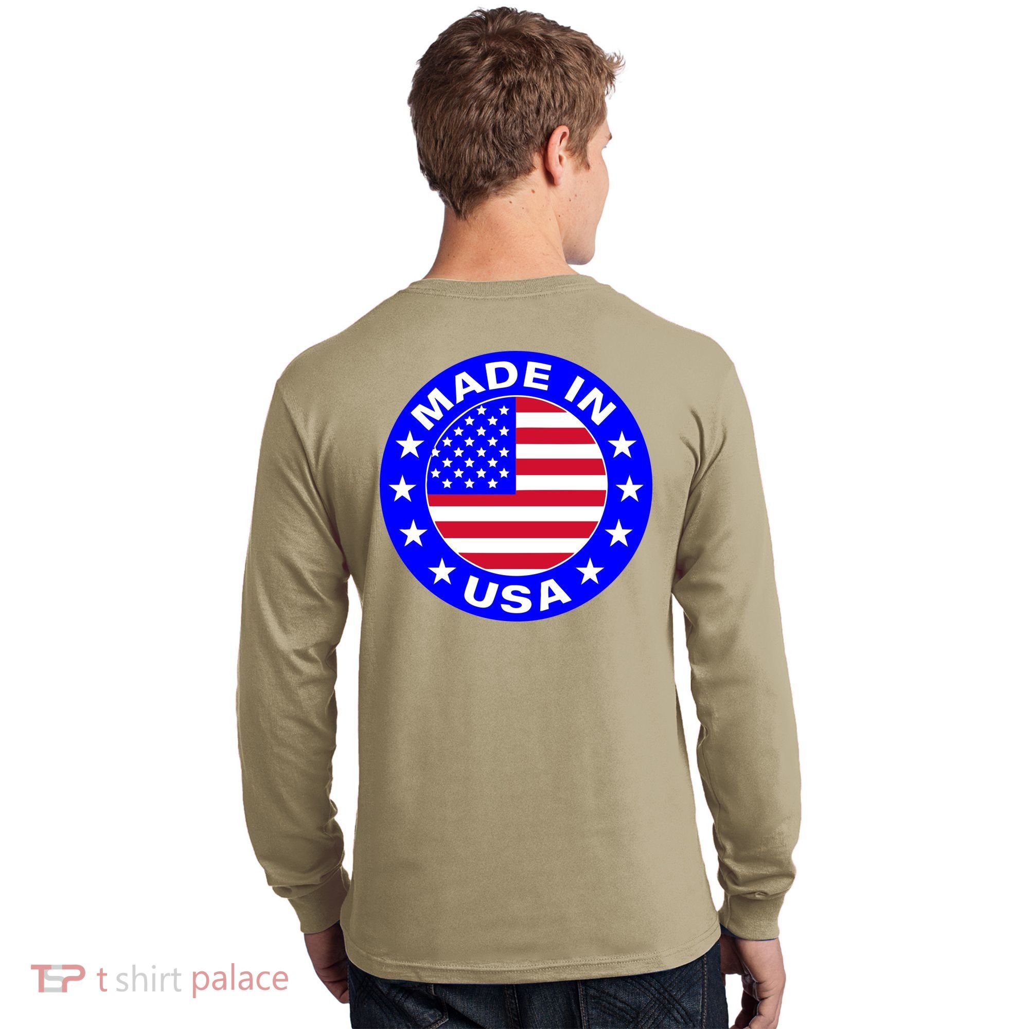Made In The USA Badge Long Sleeve Shirt