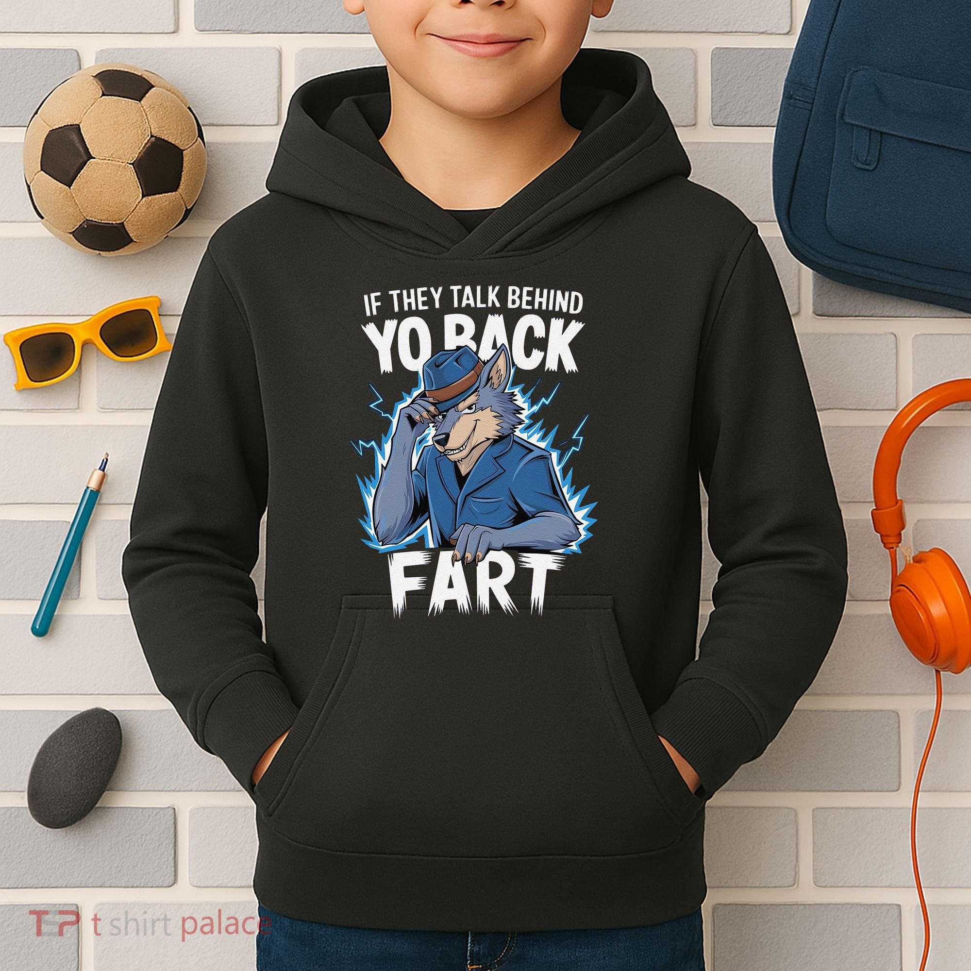 Meme If They Talk Behind Your Back Fart Funny Oddly Specific Kids Hoodie