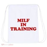Milf In Training Drawstring Bag thumb 0