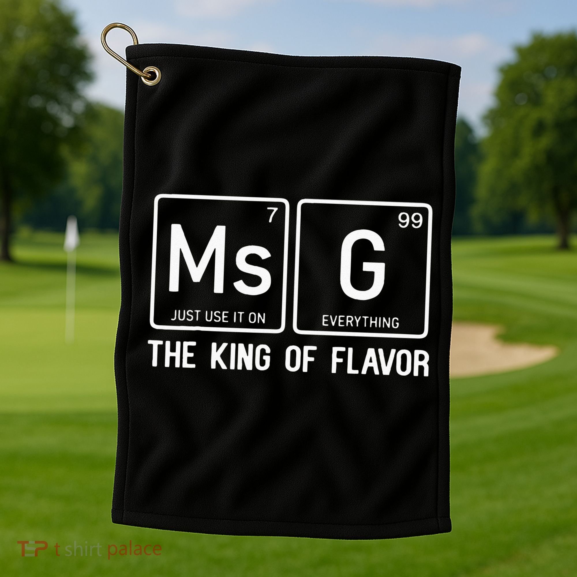 MSG Is The King Of Flavor Uncle Roger Where Your Wok Golf Towel