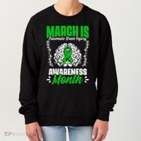 March Is Traumatic Brain Injury Month Surgery TBI Survivor Women's Sweatshirt thumb 0