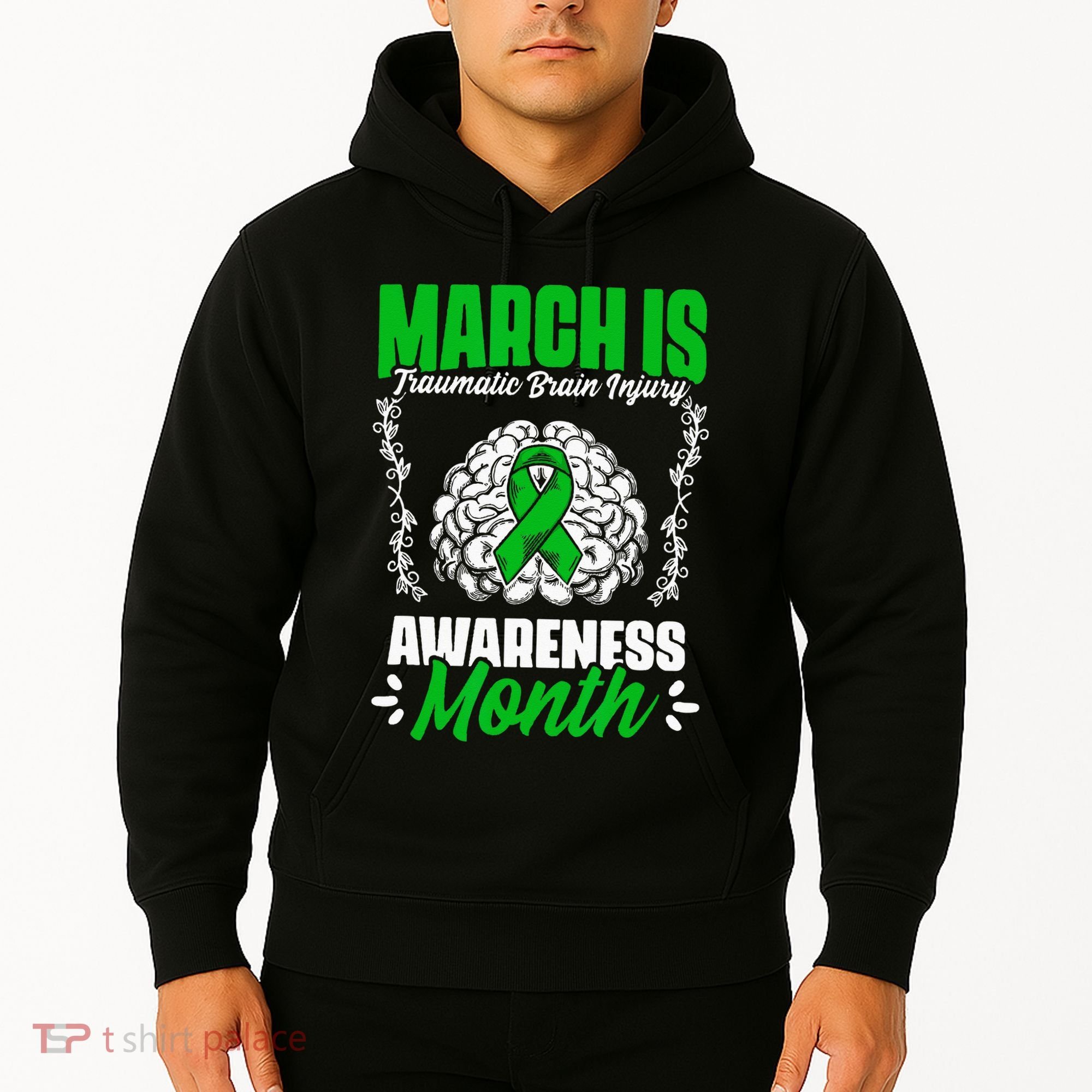March Is Traumatic Brain Injury Month Surgery TBI Survivor Hoodie