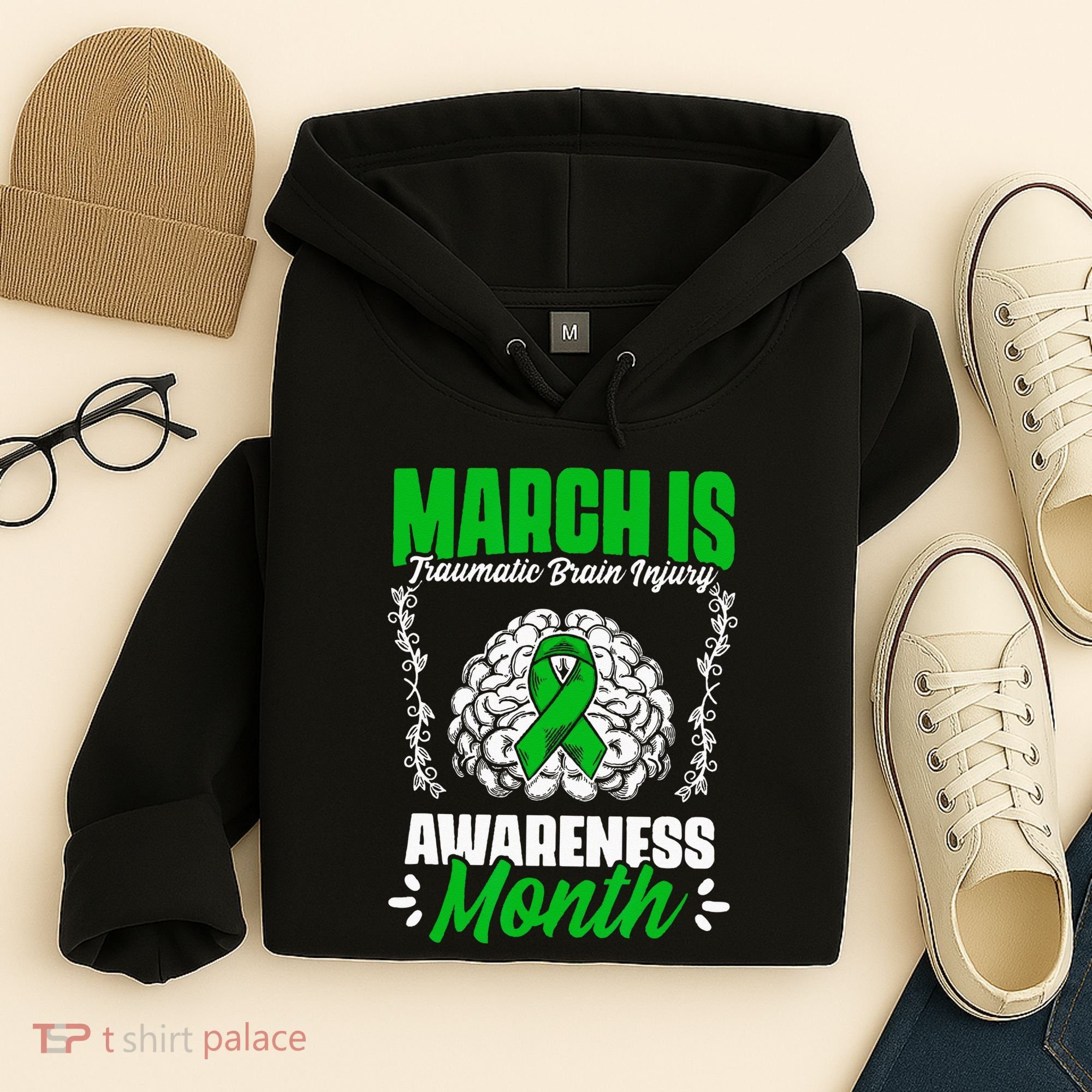 March Is Traumatic Brain Injury Month Surgery TBI Survivor Hoodie