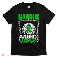 March Is Traumatic Brain Injury Month Surgery TBI Survivor T-Shirt thumb 0