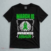 March Is Traumatic Brain Injury Month Surgery TBI Survivor T-Shirt thumb 5