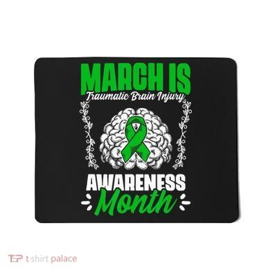 March Is Traumatic Brain Injury Month Surgery TBI Survivor Mousepad