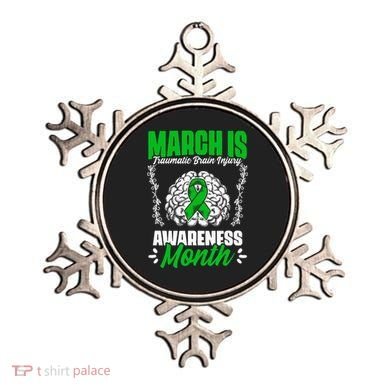 March Is Traumatic Brain Injury Month Surgery TBI Survivor Ornament
