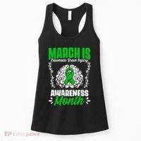 March Is Traumatic Brain Injury Month Surgery TBI Survivor Women's Tank Top thumb 0