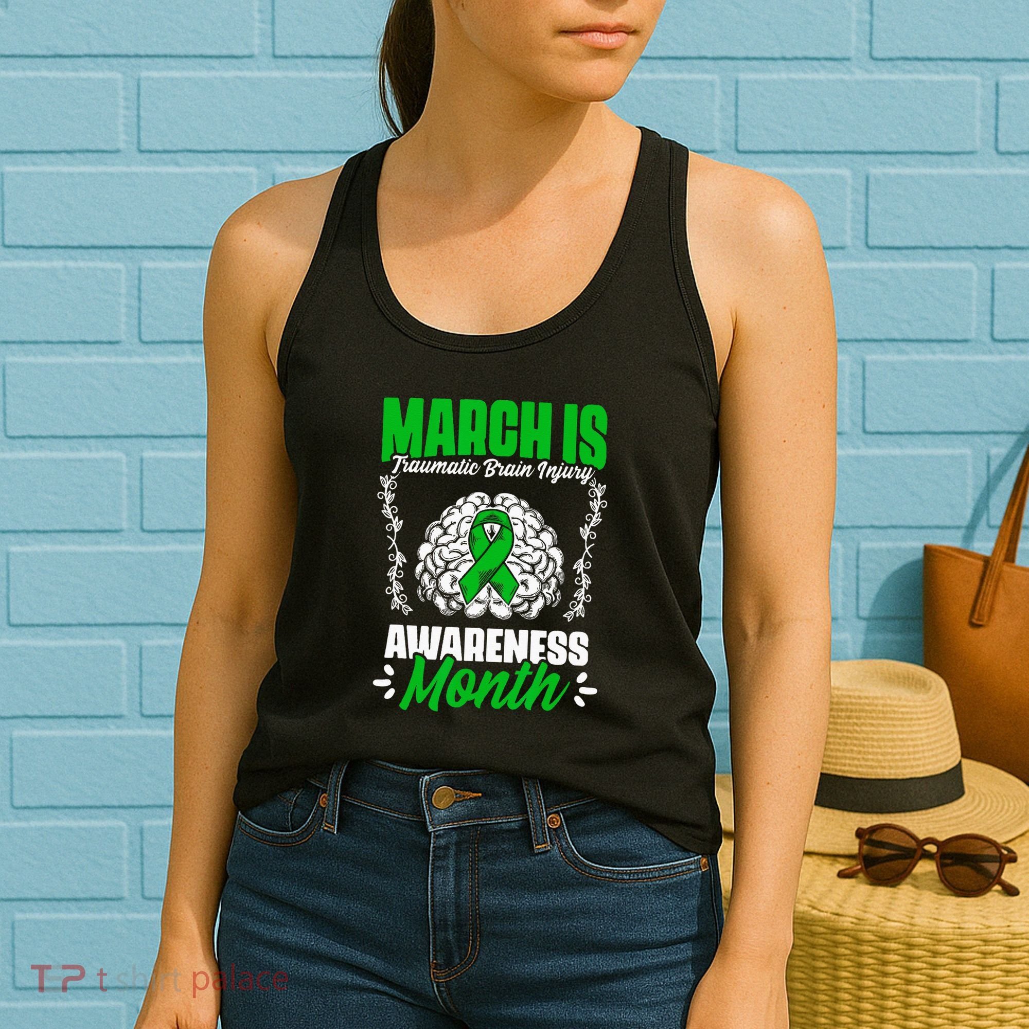 March Is Traumatic Brain Injury Month Surgery TBI Survivor Women's Tank Top
