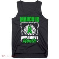 March Is Traumatic Brain Injury Month Surgery TBI Survivor Tank Top thumb 0