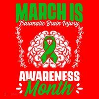 March Is Traumatic Brain Injury Month Surgery TBI Survivor Santa Hat thumb 1