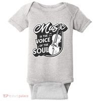 Music Is The Voice Of The Soul Baby Bodysuit thumb 0