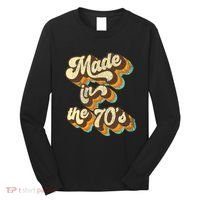 Made In The 70s Vibe Born In 70s Costume Party Long Sleeve Shirt thumb 0