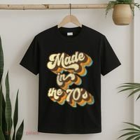 Made In The 70s Vibe Born In 70s Costume Party T-Shirt thumb 2