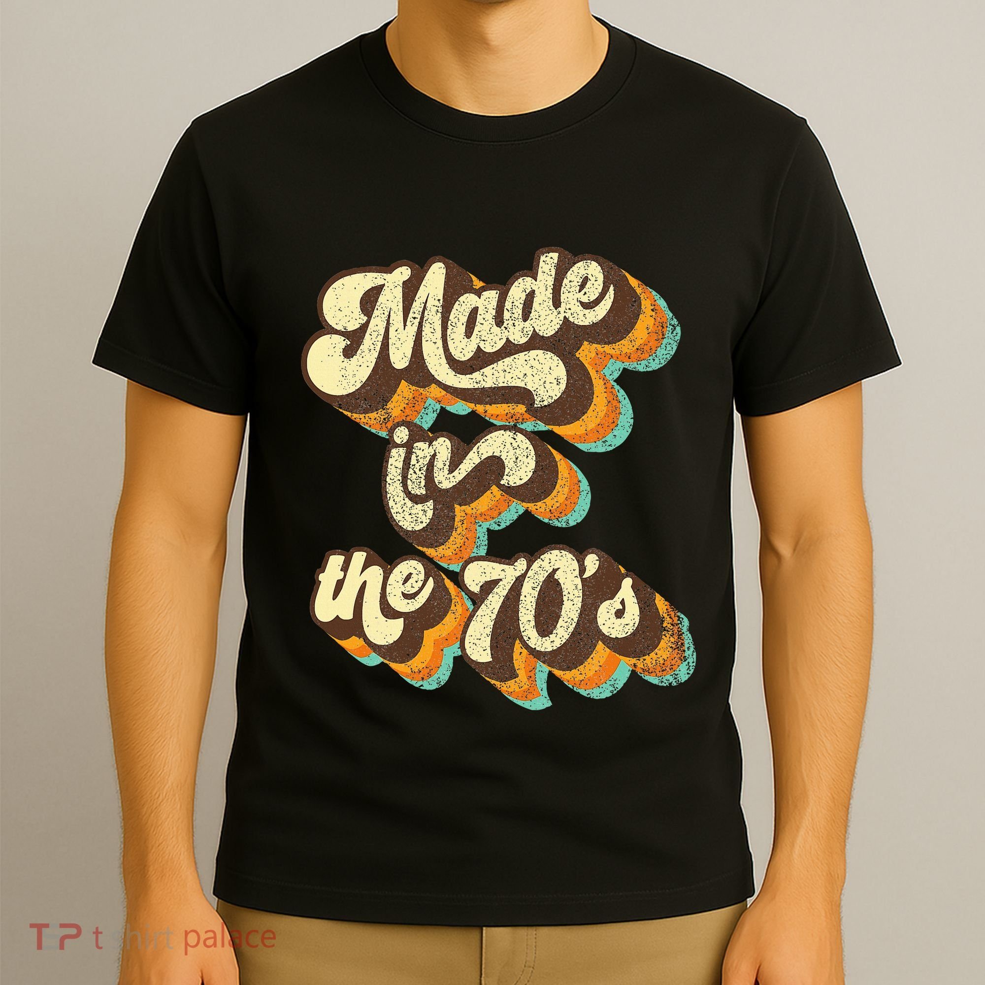 Made In The 70s Vibe Born In 70s Costume Party T-Shirt