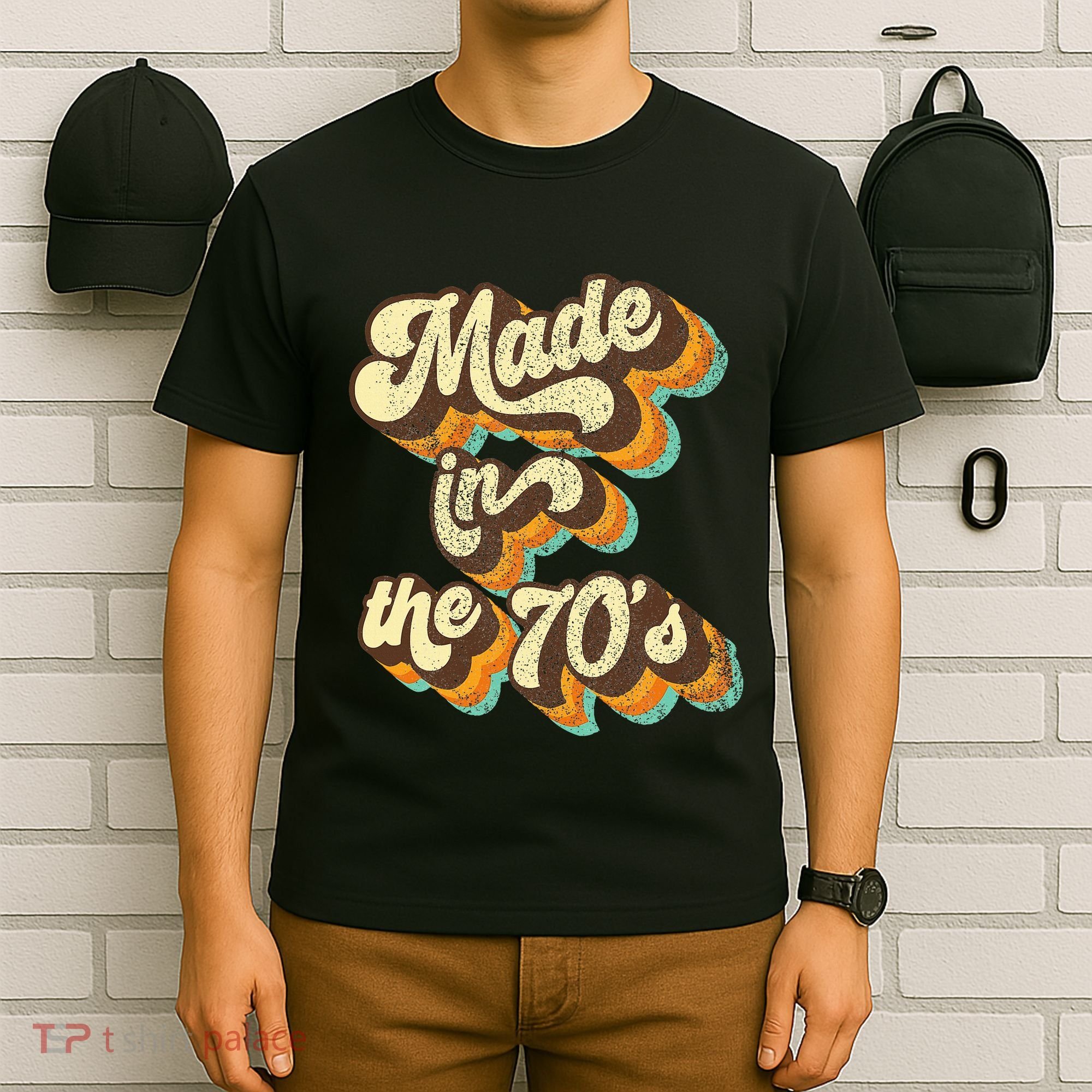 Made In The 70s Vibe Born In 70s Costume Party T-Shirt