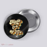 Made In The 70s Vibe Born In 70s Costume Party Button thumb 0