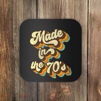 Made In The 70s Vibe Born In 70s Costume Party Coaster thumb 0