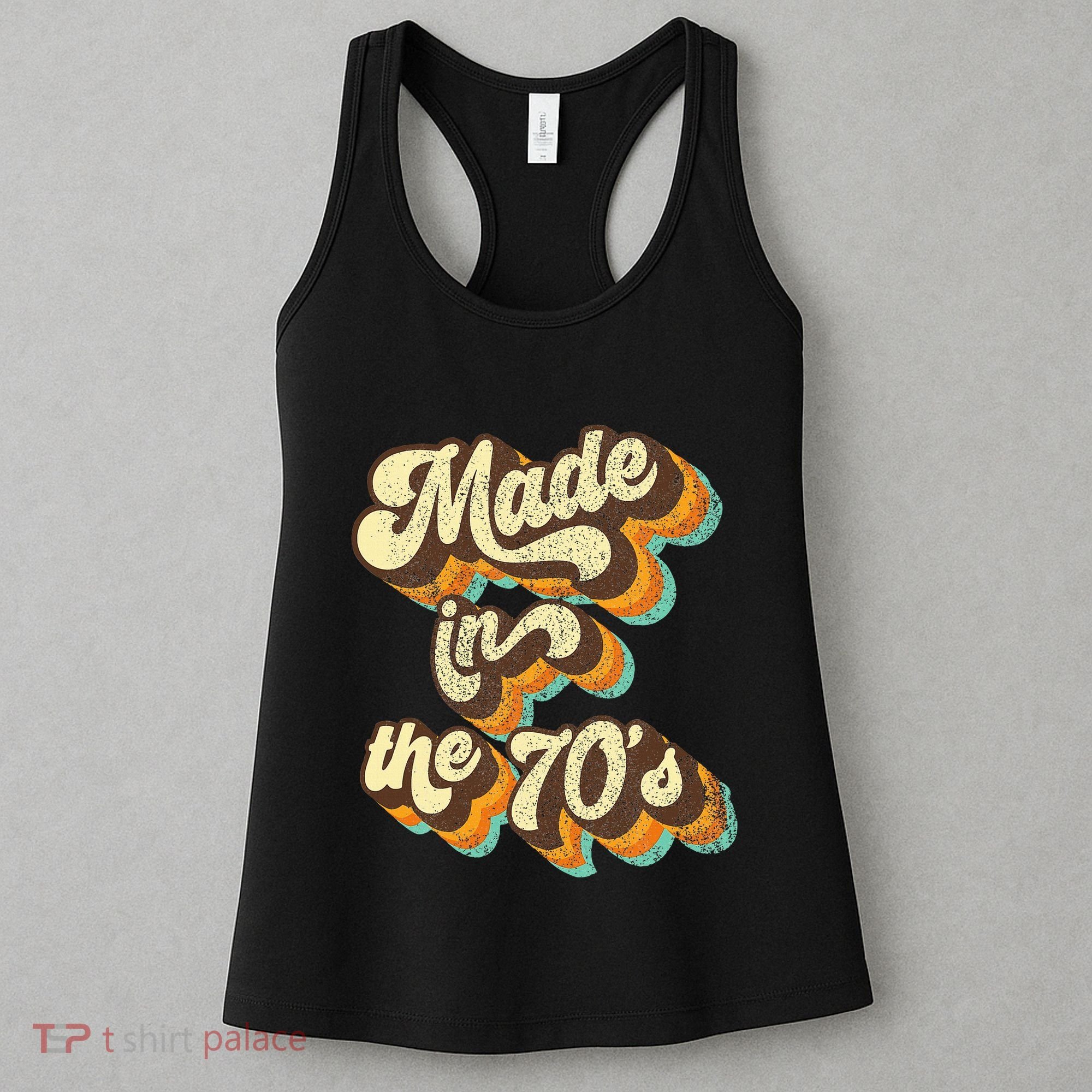 Made In The 70s Vibe Born In 70s Costume Party Women's Tank Top