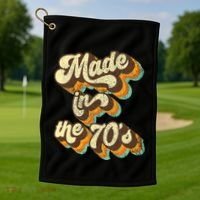 Made In The 70s Vibe Born In 70s Costume Party Golf Towel thumb 1