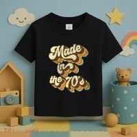 Made In The 70s Vibe Born In 70s Costume Party Toddler T-Shirt thumb 3