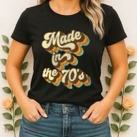 Made In The 70s Vibe Born In 70s Costume Party Women's T-Shirt thumb 2