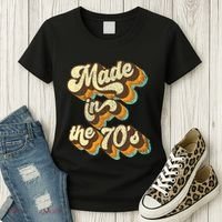 Made In The 70s Vibe Born In 70s Costume Party Women's T-Shirt thumb 3