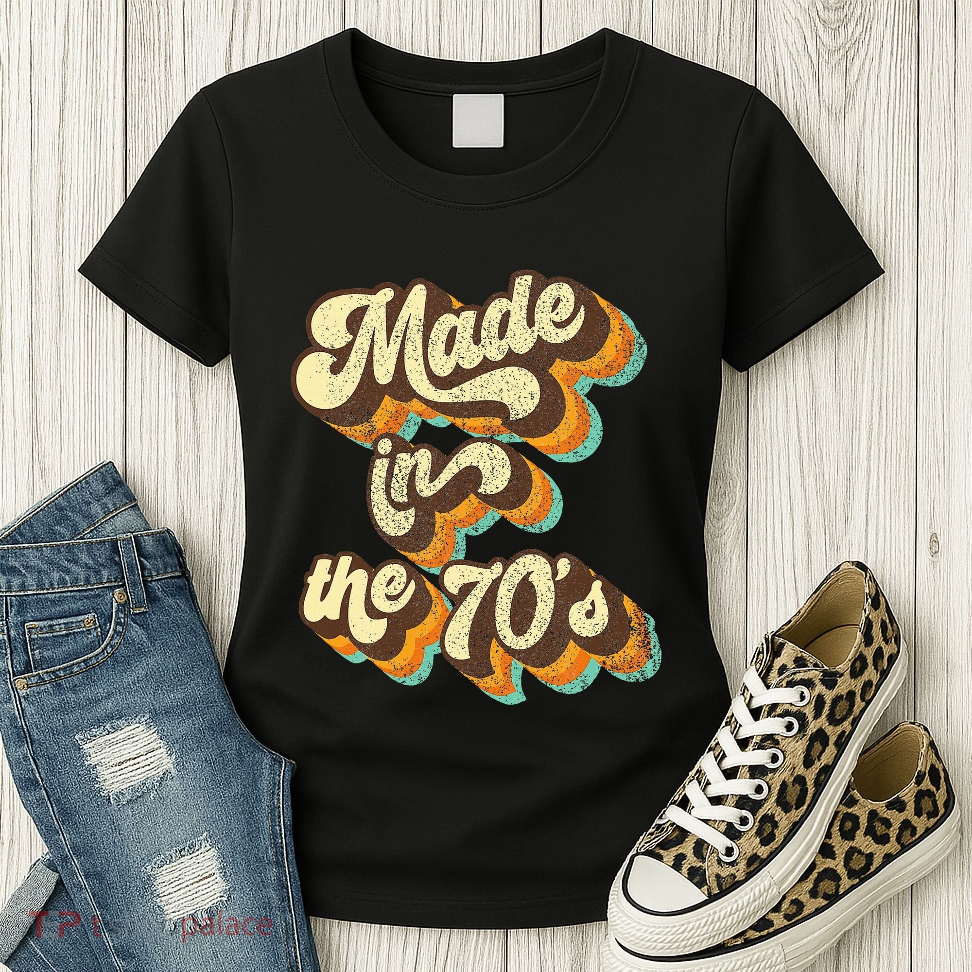 Made In The 70s Vibe Born In 70s Costume Party Women's T-Shirt