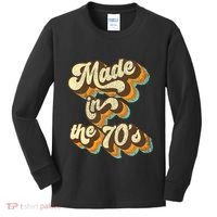 Made In The 70s Vibe Born In 70s Costume Party Kids Long Sleeve Shirt thumb 0