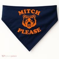 Mitch Please Bear Logo USA-Made Doggie Bandana thumb 0