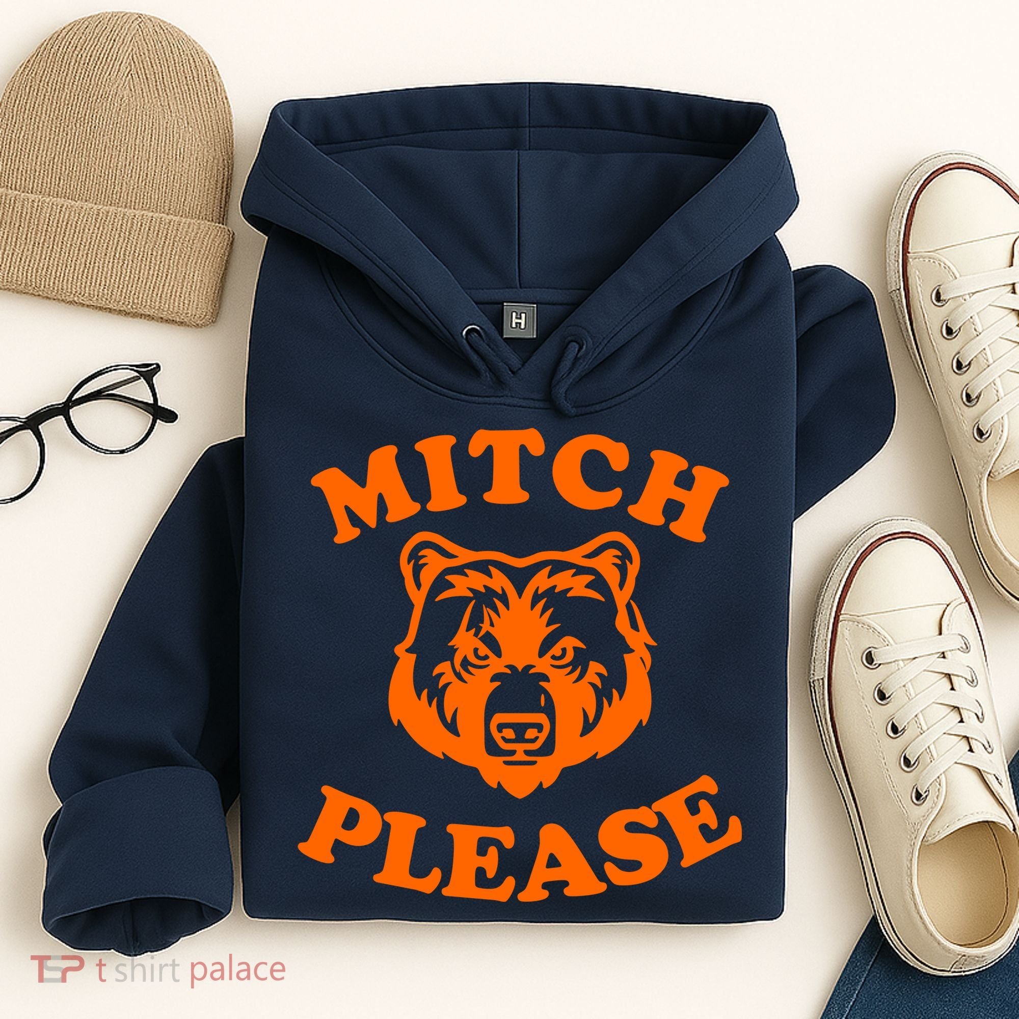 Mitch Please Bear Logo Hoodie